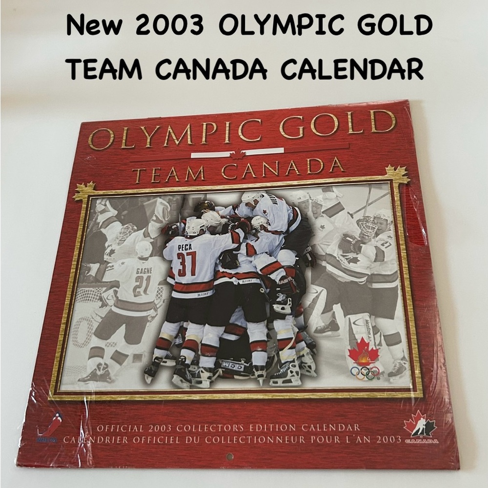 New 2003 Olympic Gold Team Canada Calendar - Red